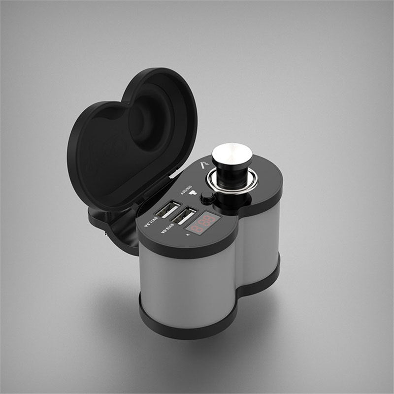 3.0 Super Fast Charging Motorcycle Multi-function Car Charger With Cigarette Lighter