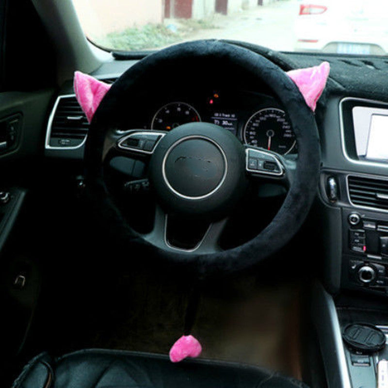 Car Interior Cartoon Steering Wheel Cover